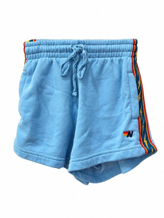 Aviator Nation Pants - Aviator Nation Women's Light Blue Lightning Bolt Shorts Size XS
